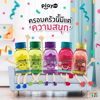 Combo 6 Hũ Kẹo Play More Thái Lan 22g (6 Vị)