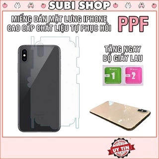 Miếng Dán Lưng Iphone PPF Mặt Sau Full Viền Chống Xước 6/6s/7/7plus/8/8plus/plus/x/xr/xs/11/12/13/14/pro/max/cacbon