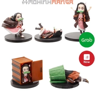 Mô hình 5 Nezuko Kamado 6cm Kimetsu No Yaiba Thanh gươm diệt quỷ cứu nhân Tanjirou Nezuko Zenitsu Demon Slayer Viêm trụ