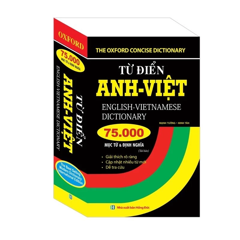 Sách - Từ điển Anh Việt 75000 mục từ và định nghĩa (tái bản)