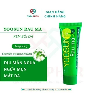 Yoosun rau má - kem bôi da - Dịu mẩn ngứa, ngừa mụn, mát da, ngăn ngừa hăm tã cho bé - Tuýp 25g - Hàng Chính Hãng