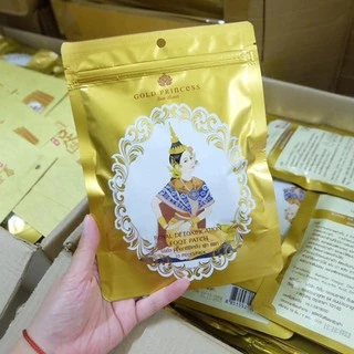 Miếng dán thải độc bàn chân Gold Princess Thái Lan Màu Vàng Truyền Thống