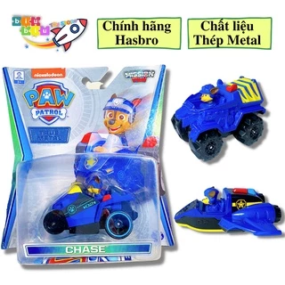 Xe chó cứu hộ Chase - Paw Patrol Full box - True Metal - Hàng chính hãng Spin Master - Hasbro