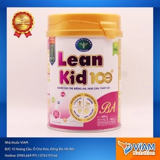 Sữa Lean Kid 100+ BA (1-10 tuổi) 400g & 900g - Dành cho trẻ Biếng Ăn