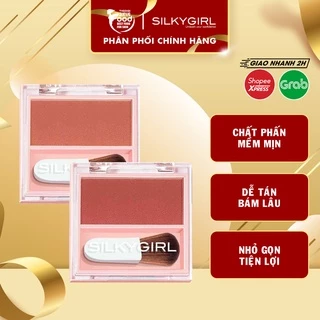 Phấn Má Hồng Dạng Nén Kèm Cọ Xinh Xắn SilkyGirl Blush Hour