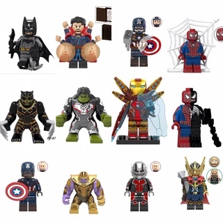 Đồ chơi lắp ráp mô hình 10 nhân vật siêu anh hùng hot nhất Mavel- The Avengers, Minifigures Super Hero