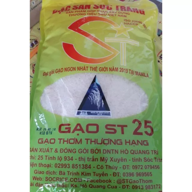 Gạo ngon nhất thế giới ST25