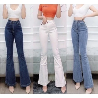 Quần Jeans Ống Pass - Loe Size Lớn Dáng Dài Đẹp QJ37