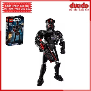 No.323-1 Lắp ghép Chiến tranh giữa các vì sao Elite TIE Fighter Pilot - Đồ chơi Xếp hình Mô hình Minifigures 75526