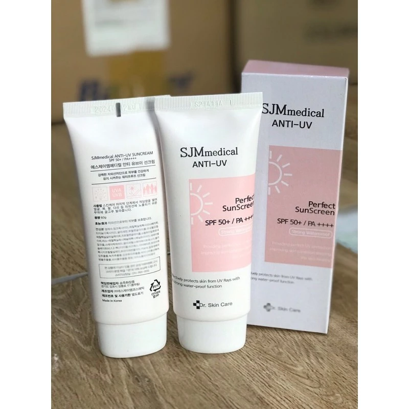 KEM CHỐNG NẮNG CHỐNG NƯỚC NÂNG TONE SJM MEDIAL ANTI-UV Dr Skin Care Hàn Quốc 60