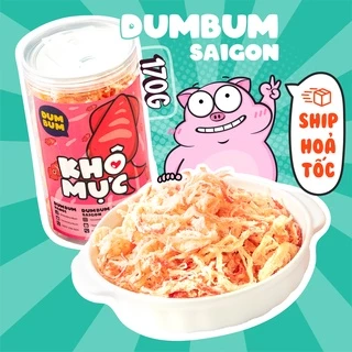 Khô mực hấp dừa xé sợi DumBum 200g đồ ăn vặt Sài Gòn