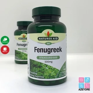 Lợi sữa cỏ cari Fenugreek 500gr - Nature Aid Fenugreek 90v của Anh