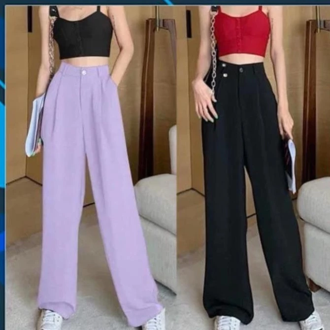 Quần ống rộng culottes xuông dài 100cm 935