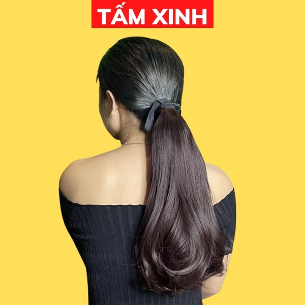 Đuôi tóc giả thẳng cúp đuôi dạng buộc dài ngắn thời trang đẹp TẤM XINH - ĐUÔI BUỘC