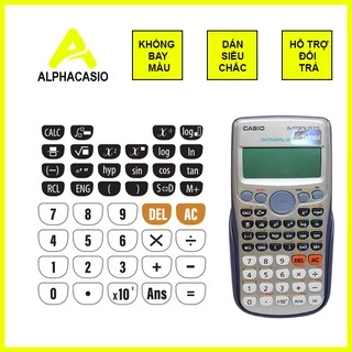 [ CHỐNG TRẦY XƯỚC ] ĐEN TRẮNG BASIC, Sticker dán bàn phím máy tính casio fx 570vnplus, fx 570esplus