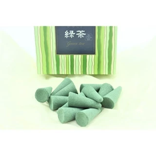 [Kèm chân đế] Nhang thơm sạch Nhật Bản hương nụ KAYURAGI greentea (12 nụ) - mùi trà xanh
