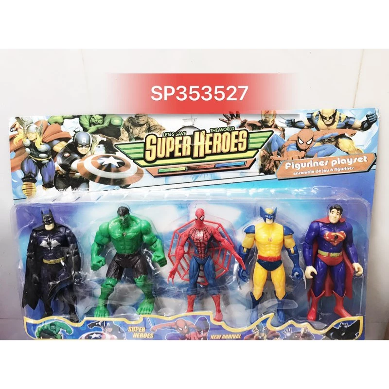 VỈ SN 5T BATMAN+ NGƯỜI+ XANH+ NHỆN+ BEN, 12705 (Vỉ)- SP353527