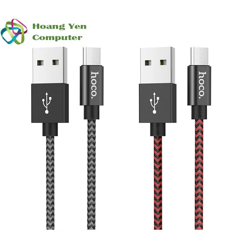 Cáp Sạc Nhanh MICRO USB Hoco X14 MAX Cho Android Dây Dù 1M Chống Đứt - BH 3 tháng 1 đổi 1 (MÀU SẮC NGẪU NHIÊN)
