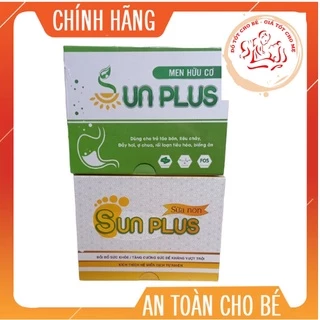 Men hữu cơ Sunplus + Sữa non Sunplus bổ sung chất xơ, bé hết táo bón- Tăng sức đề kháng