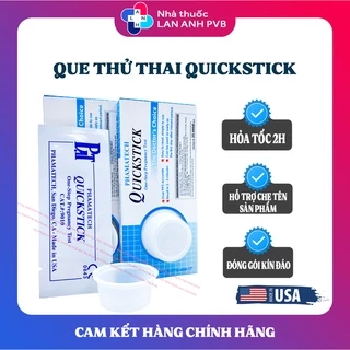 Que thử thai QUICKSTICK - One Step Pregnancy Test.