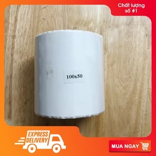 Tem decal thường 100x50mm cuộn 50m