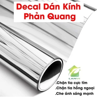 Giấy decal dán kính một chiều chống nhìn cho cửa , giấy decal dán kính phản quang có sẳn keo khổ 1m