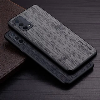 Ốp Lưng Cho Oppo A54 A74 A94 4G Họa Tiết Gỗ Tre Da Vỏ Điện Thoại Sang Trọng coque Cho Oppo A54 A74 A94 4G case capa