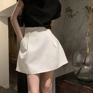 ☇△❦Chân Váy Chữ a Ngắn Lưng Cao Phong Cách Hàn Quốc Thời Trang Mùa Hè 2022 Cho Nữ