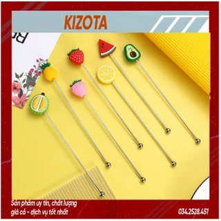 Que khuấy sinh tố, que khấy coctail, trang trí coctail, que khấy sinh tố-que khấy inox 304-kizota