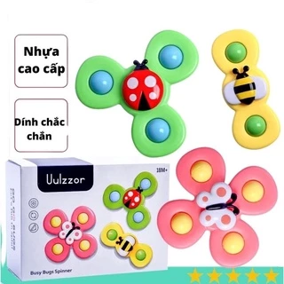 Set 3 đồ chơi con quay spinner vui nhộn cho bé chơi lành mạnh chất liệu nhựa ABS an toàn - đồ chơi thông minh