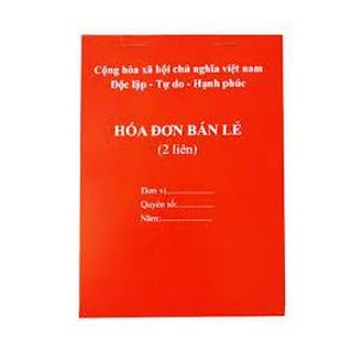 Hóa đơn bán lẻ 2 liên, 3 liên, A5 100 tờ