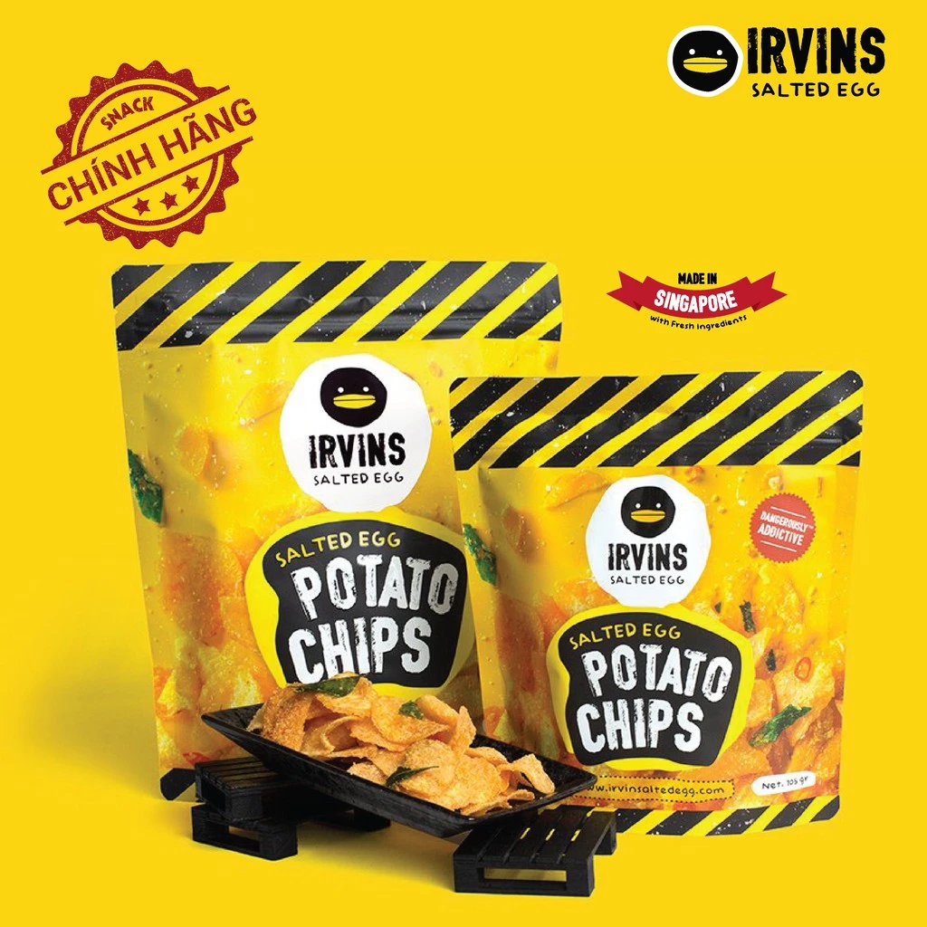 Khoai tây trứng muối IRVINS - IRVINS Salted Egg Potato Chips