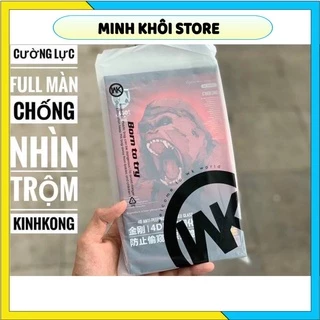 Cường Lực full màn chống nhìn trộm 4D KINGKONG Full mã Iphone