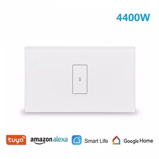 Công tắc thông minh Wifi Tuya công suất cao 20A điều khiển, hẹn giờ bình nóng lạnh, đo điện năng tiêu thụ