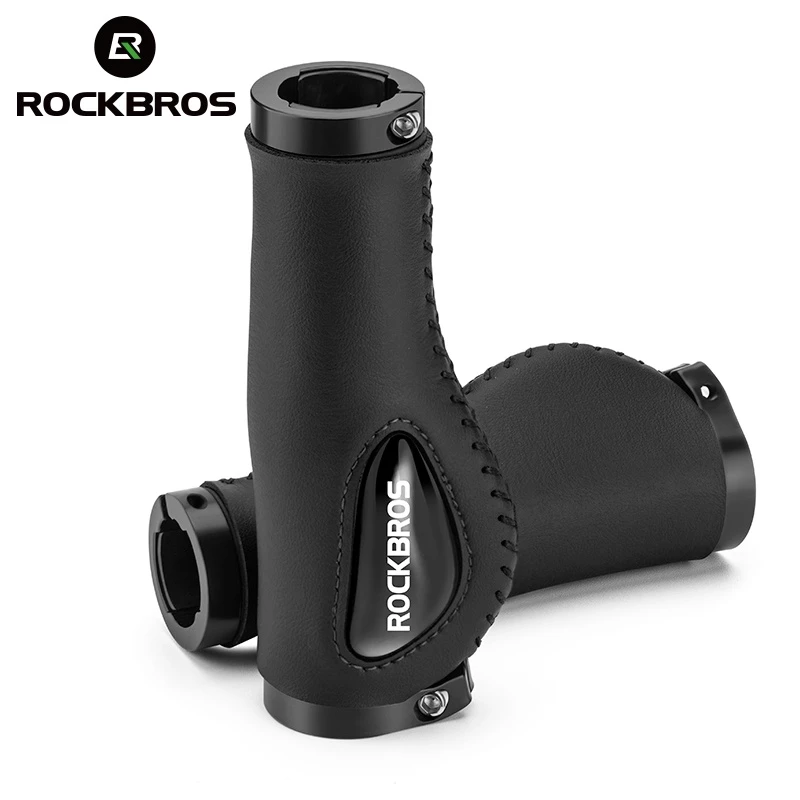 Tay Cầm Xe Đạp ROCKBROS MTB Silicone Khóa Đôi Chống Trượt, Giảm Sốc