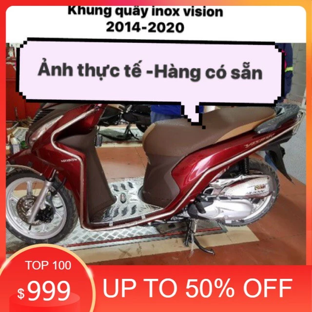 Khung quây xe Vision  2014-2024 inox chính hãng