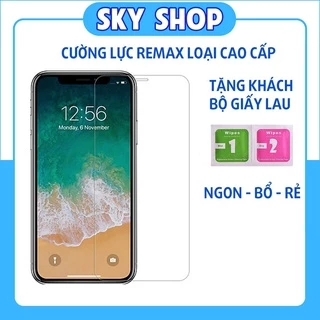 Kính Cường Lực Iphone Trong Suốt Không Có Viền Đen REMAX Cao Cấp 6/6s/7/7plus/8/8plus/x/xr/xs/11/12/13/14/pro/max/plus