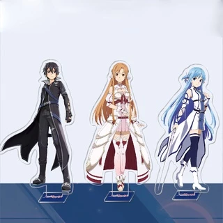 Standee IN HÌNH Sword Art Online Đao kiếm thần vực acrylic anime game mica chibi trang trí góc làm việc học tập