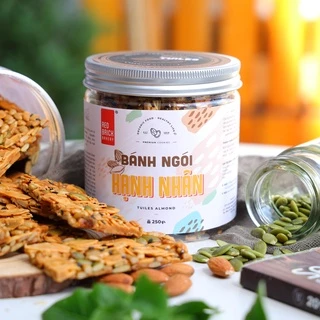 Bánh Ngói Hạnh Nhân Gạch Đỏ 250g Không Tinh Bột 100% Từ Hạt Chuẩn Healthy