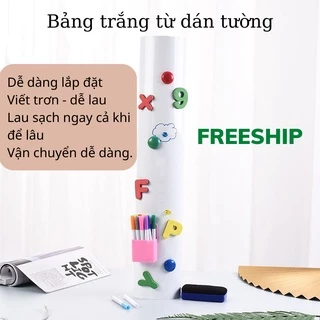 Bảng Trắng Từ Dán Tường 1,2x2,0m Mặt Bảng Cao Cấp Bảng Viết Bút Lông Xoá Sạch Dễ Dàng VTLSHOP