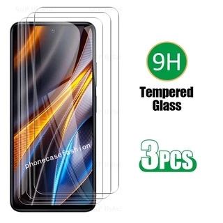 Set 3 Kính Cường Lực Bảo Vệ Màn Hình Điện Thoại Xiaomi Poco F5 Pro X5 X4 GT F4 F3 GT X4 Pro M4 M3 X3 NFC 4G 5G Ốp