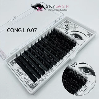 Mi khay cong Li-L-LC-LD-M_dày 0.07-0.10_dùng nối thiết kế,eyeliner_tạo fan volume_bắt keo tốt_Xưởng sx lông mi Skylash