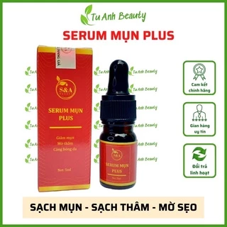 Serum mụn Plus 5ml, sạch mụn dưỡng da làm căng bóng mịn da mờ thâm sẹo hiệu quả với mọi loại da mụn