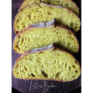 Turmeric Sourdough Bread 350g Bánh Mì Nghệ Men Tự Nhiên (Men Chua)