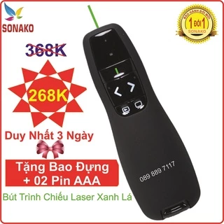 Bút Trình Chiếu Tia Laser Xanh R400 PowerPoint