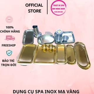 Dụng Cụ Spa Inox Mạ Vàng: Bát Spa Inox, Khay Inox Mạ Vàng Sang Trọng cao cấp