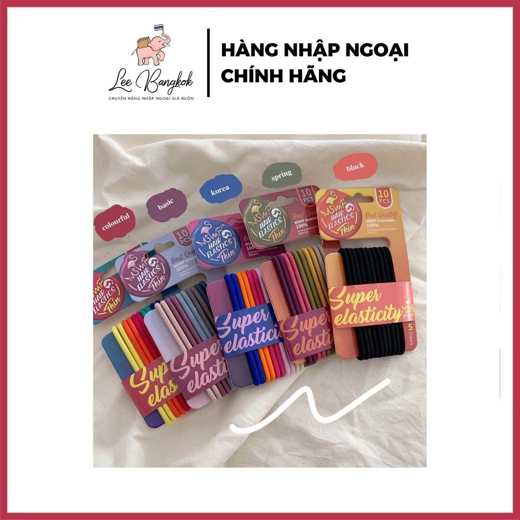 Thun (Chun) Cột Tóc Hàn Quốc Co Dãn 4D Chất Liệu Bảo Vệ Môi Trường