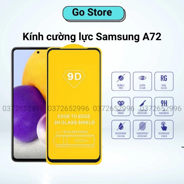 Kính cường lực Samsung A72 - Full Màn