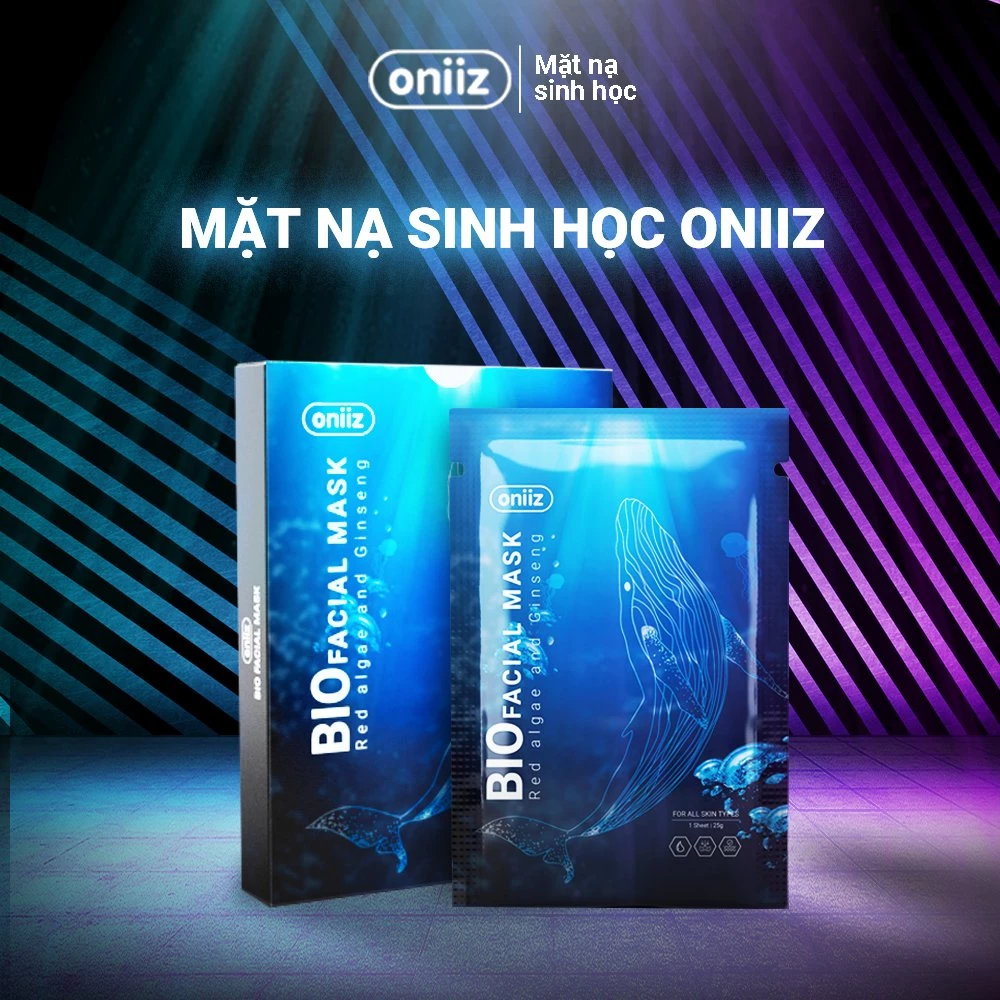 Mặt nạ dưỡng ẩm trắng da sinh học Oniiz - hỗ trợ ngừa mụn, ngừa lão hóa