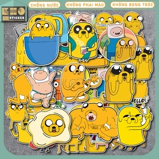 Combo 50 Sticker Adventure Time chống nước sticker dán laptop, điện thoại, đàn guitar, mũ bảo hiểm, vali. MSP: ST91